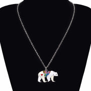 Metal Alloy Polar Bear Necklace Chain