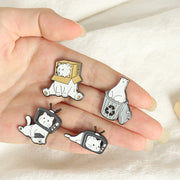 Cute Polar Bear Metal Brooch Pin