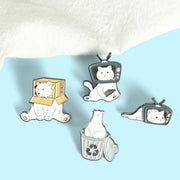 Cute Polar Bear Metal Brooch Pin